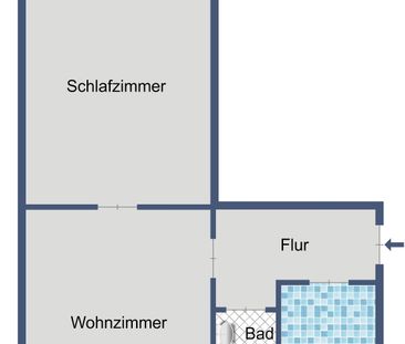 Ca. 47 m² Wohnfläche im 1. Obergeschoss - Foto 6