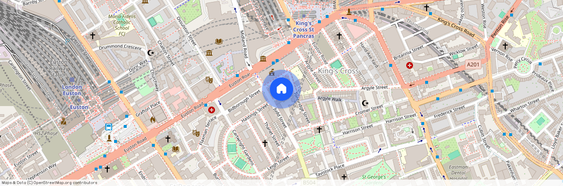 Hastings Street, Queen Alexandra Mansions, London, WC1H