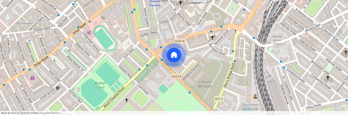 Chelsea Barracks, Belgravia, London, SW1W