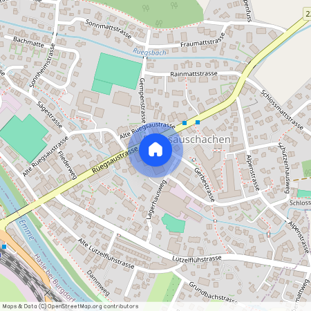 Gerbestrasse 2, 3415 Rüegsau, Lageplan