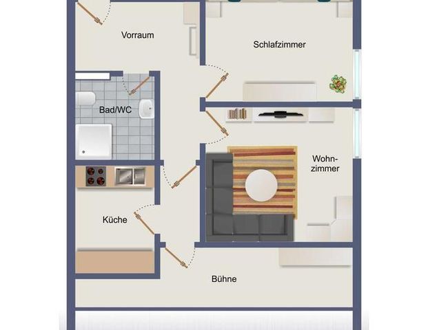 ImmoBillia: Helle 2-Zimmer-Wohnung in gepflegtem Mehrfamilienhaus!" - Foto 1