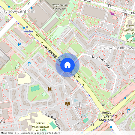 al. Aleja Komisji Edukacji Narodowej, Ursynów-Centrum, Ursynów, Warszawa, mazowieckie