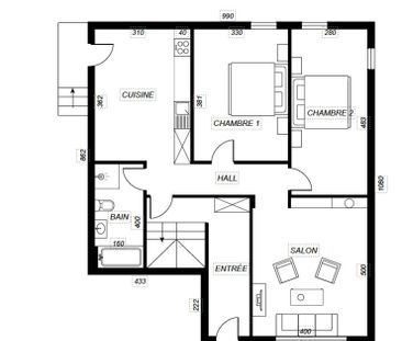 In Grône, Ground floor 3.5 room apartment for rent - Foto 1