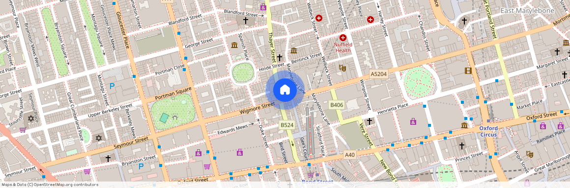 Mandeville Place, Marylebone, London, W1U