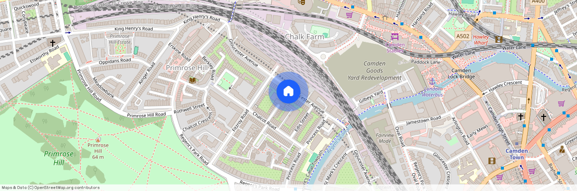 Gloucester Avenue, Primrose Hill, NW1, London