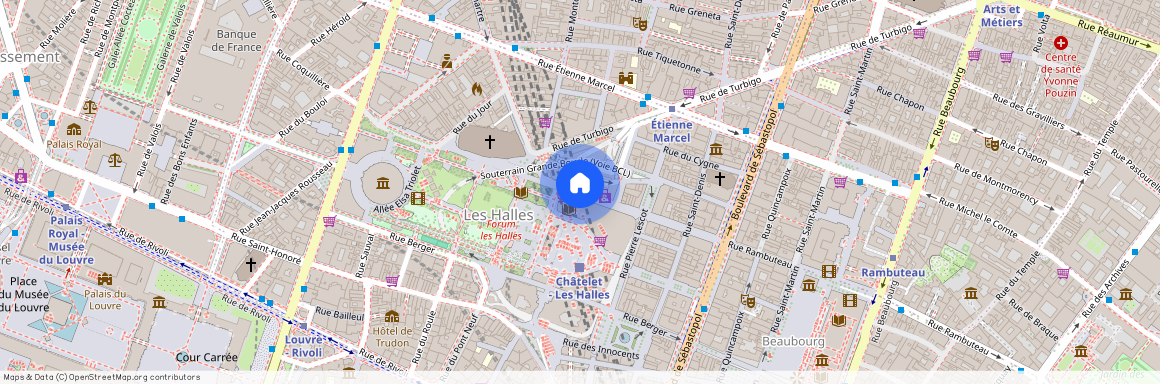 3 pièces meublé - Rue Rambuteau 75001, Paris 1Er