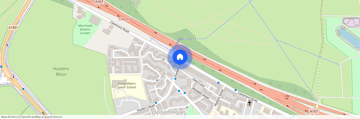 Claremont Road, Spital Tongues