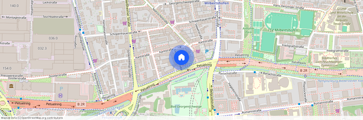 Ostermayrstraße, 80807 München Milbertshofen ca. 4, 4 km north of Munich-center