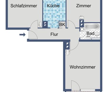 *Ab sofort frei* Gemütliche 3-Zimmer-Wohnung - Photo 5