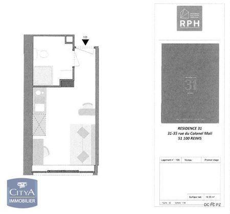 Location Appartement 1 pièce 16m² REIMS 51100 - Photo 5