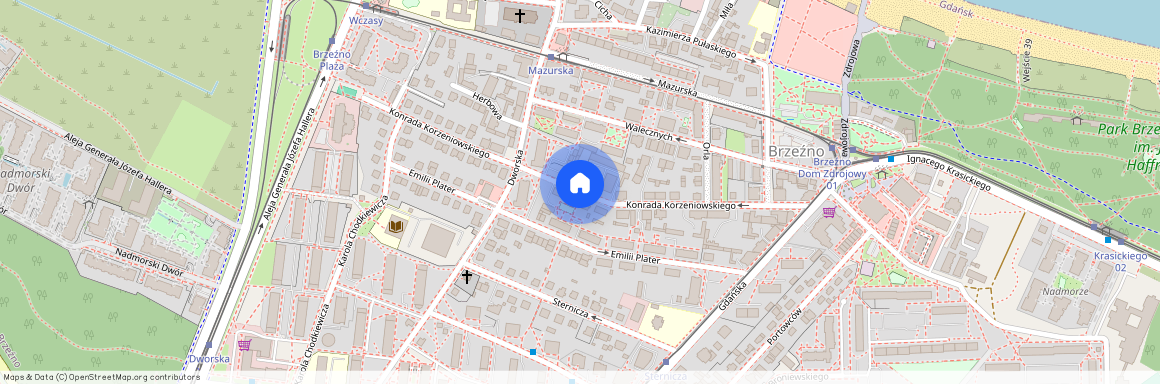 ul. Konrada Korzeniowskiego, Brzeźno, Gdańsk, pomorskie