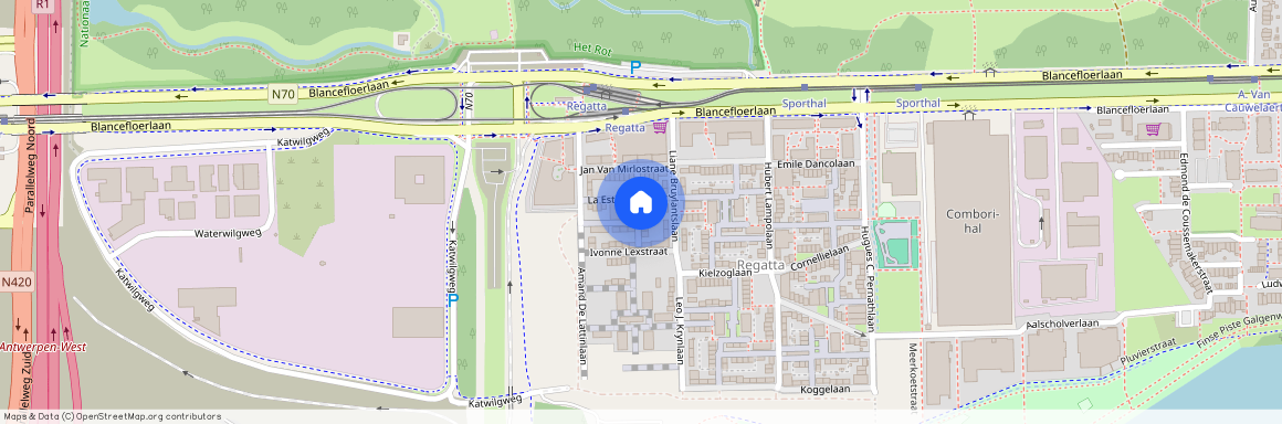 Maria Van Sinaplein, 1, bus 103, 2050, Linkeroever (Antwerpen)