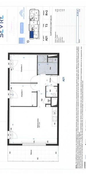 Appartement T3 à louer Nantes - 61 m² - Photo 1