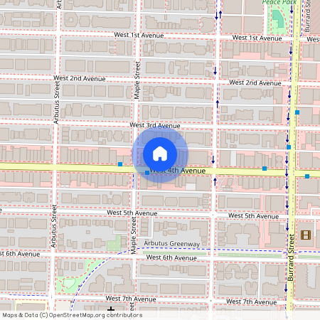 google map, Vancouver, Vancouver, Metro Vancouver, V6J 2G1