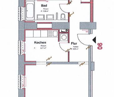 Sanierte 2-Zimmer-Altbauwohnung im Herzen von Rastatt - Photo 6