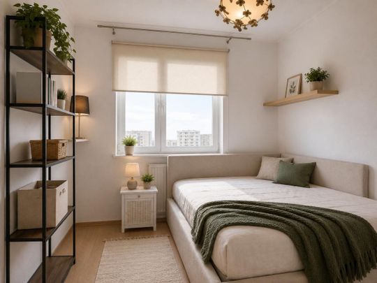 3 pokoje z balkonem tuż przy metrze Natolin 73.4 m² - Фото 1