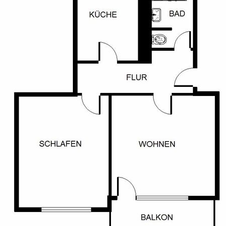 Charmante, frisch sanierte 2-Zimmer-Citywohnung mit Balkon in zentraler Lage - Photo 4
