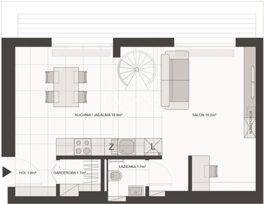 # Soft loft przy metrze na Starym Mokotowie, 64m - Photo 1