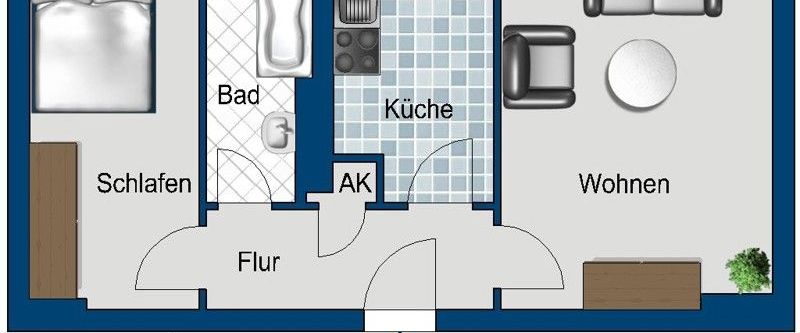 Wo das Leben spielt - ideales 1,5-Zi.-Single-Appartment - Foto 1