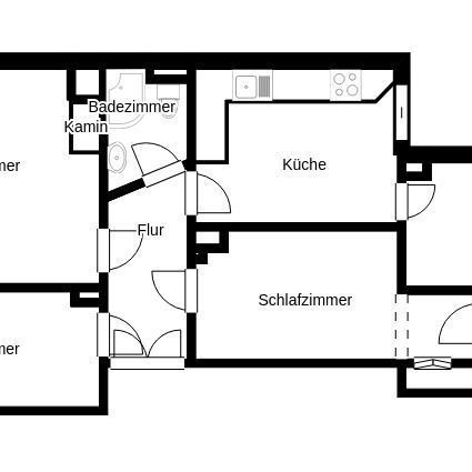 Große 4-Raum-Wohnung mit Balkon in Arnstadt Mitte - Foto 4