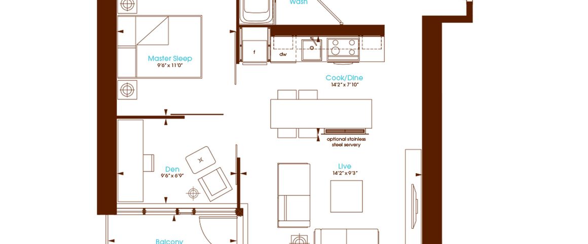 For Lease - 8 Charlotte Street Unit# 1509, Toronto, Ontario - Photo 1