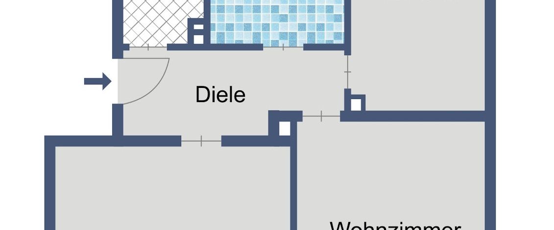 Praktische 3-Zimmer-Wohnung mit Balkon und Keller - Foto 1