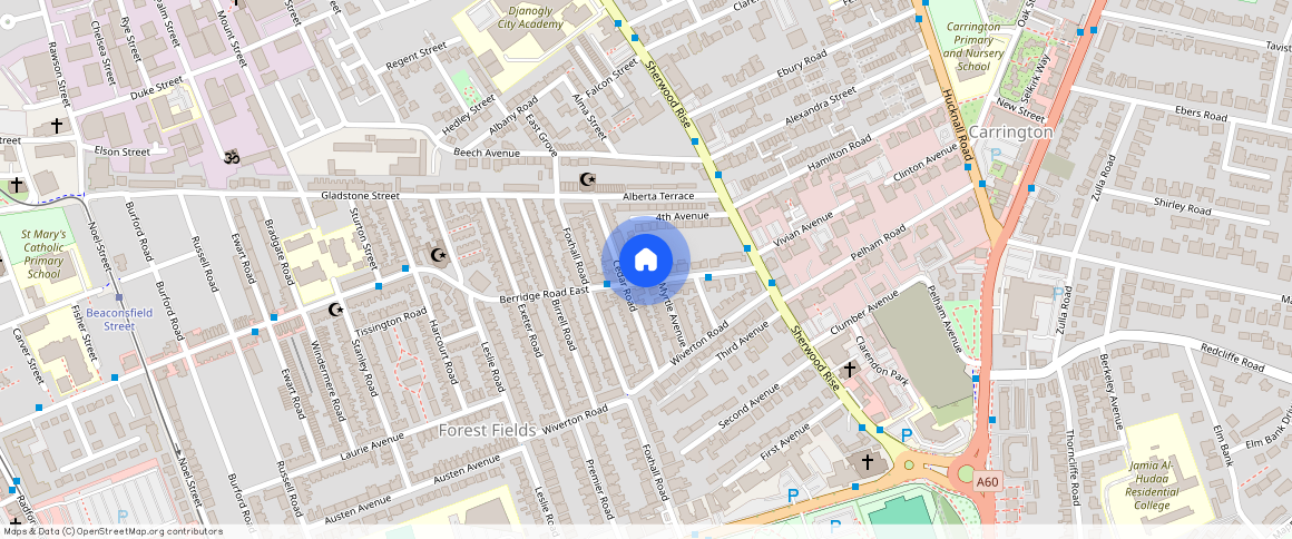 ** Berridge Road, Forest Fields, Nottingham, NG7 6LZ