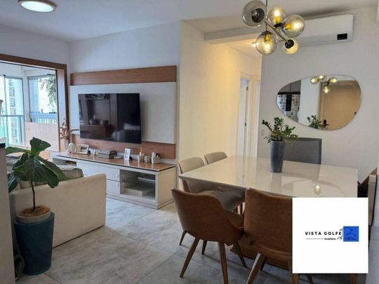 Apartamento Com Churrasqueira Na Varanda, Ar Condicionado, Decorado, 2 Dormitórios, 1 Vaga Fixa - Photo 1
