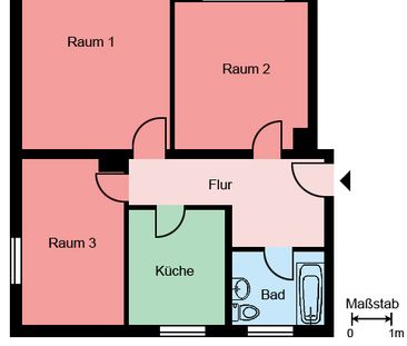 Gemütliche 3-Zimmer-Wohnung mit Balkon in Menden Platte Heide - Foto 1
