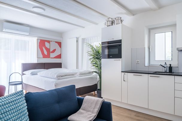 2min zum HB - möblierte 1.5 Zimmerwohnung mit privater Terrasse - Photo 1