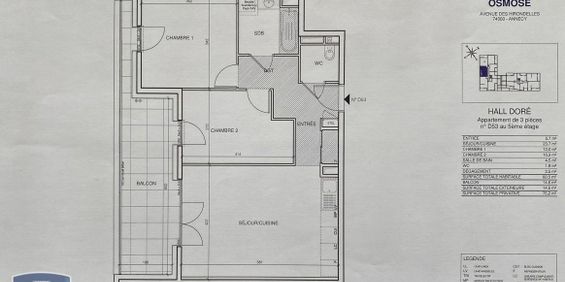 Location Appartement 3 pièces 60m² ANNECY 74000 - Photo 3