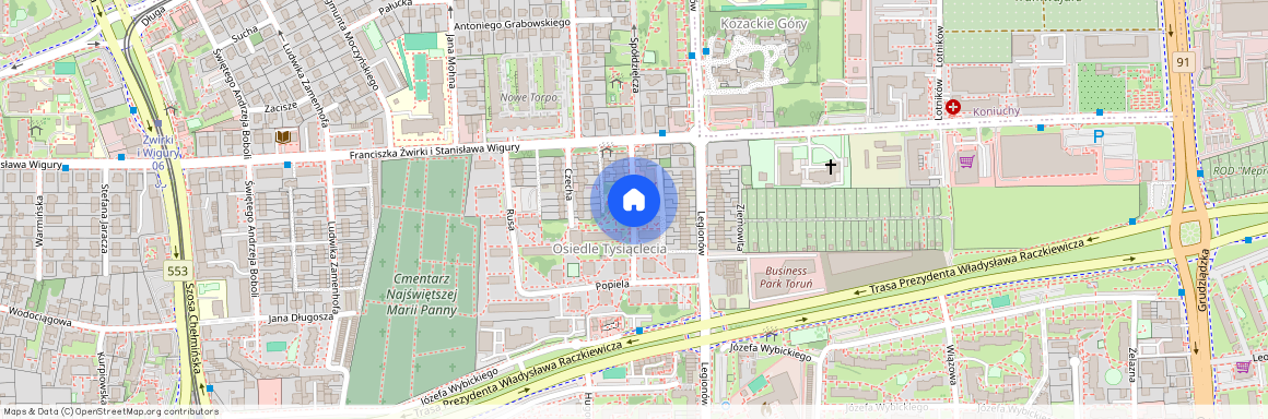 ul. Lecha, Chełmińskie Przedmieście, Toruń, kujawsko-pomorskie