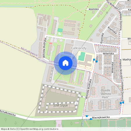 ul. Witolda Budryka, Michałkowice, Siemianowice Śląskie, śląskie