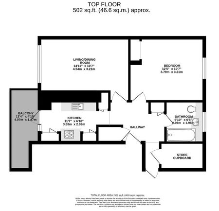 1 Bed Penthouse, Cross Court, SE5 - Photo 5