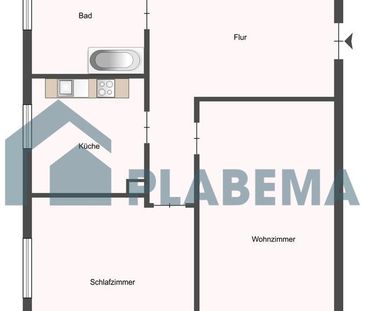 Zentrale 2-Zimmer-Wohnung mit Tageslichtbad und Stellplatzoption zu... - Foto 1
