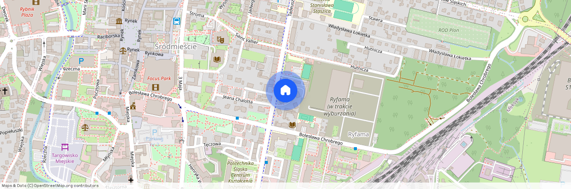 ul. Tadeusza Kościuszki, Śródmieście, Rybnik, śląskie