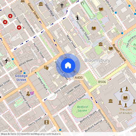 Gower Street, Bloomsbury, WC1E, Bloomsbury, London