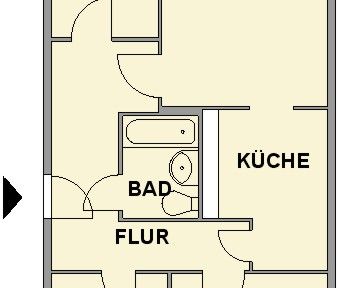 4-Raum-Erdgeschosswohnung mit Balkon nahe Chemnitz Center - Photo 5