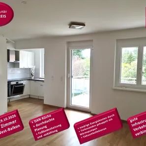 helle, ruhige 3 Zimmer Wohnung mit Balkon, niedrige Energiekosten - Photo 1
