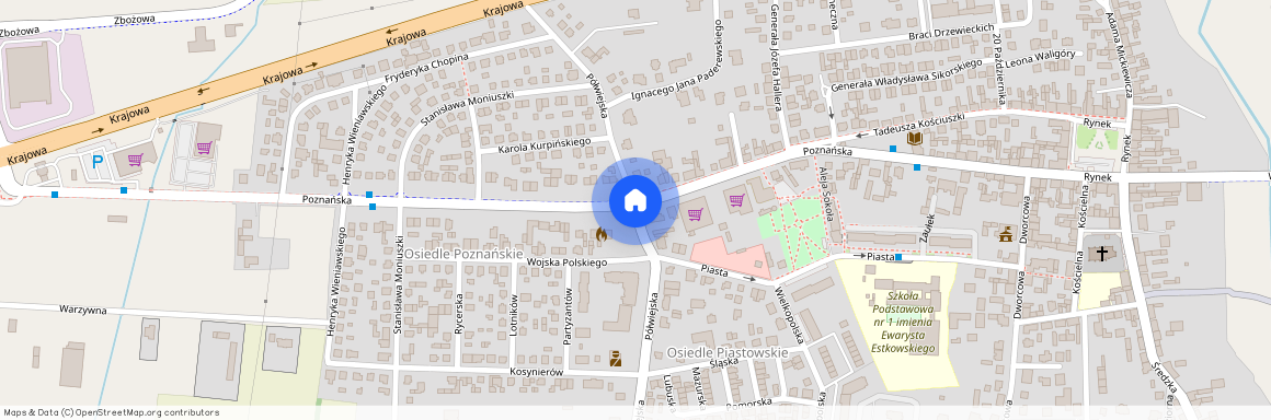 ul. Kostrzyn Centrum, Kostrzyn, Kostrzyn, poznański, wielkopolskie