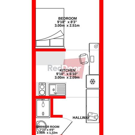 Studio to rent - Photo 3