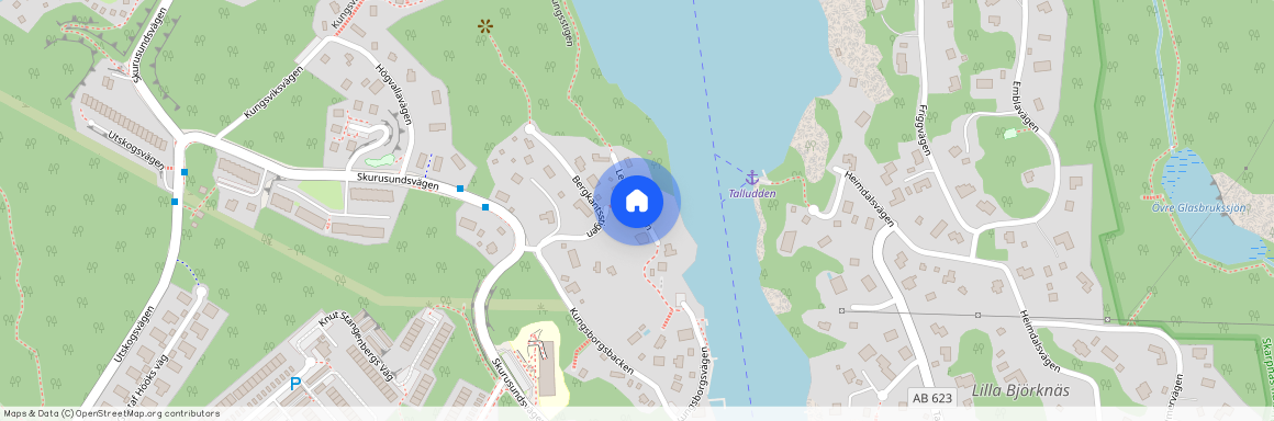 Ledungsstigen, Nacka