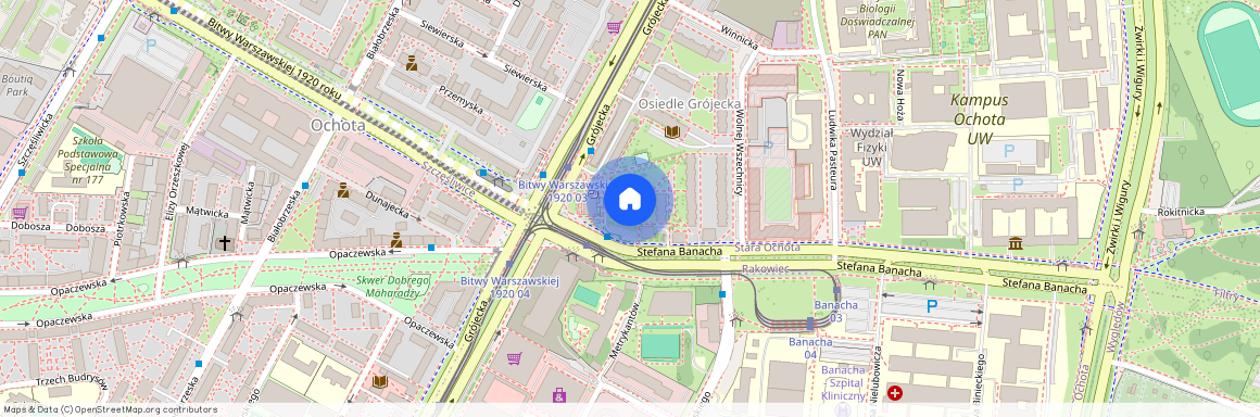 Warszawa, Ochota, Stara, Ochota, Banacha