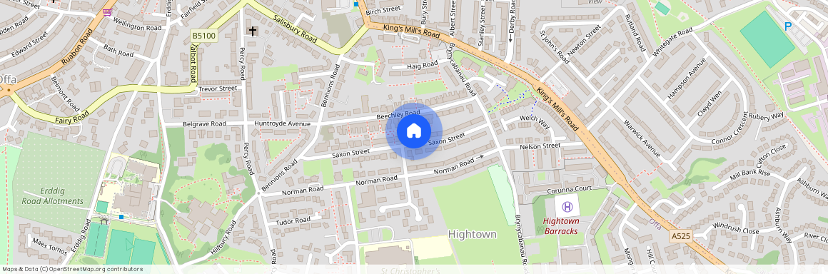 Saxon Street, Hightown, LL13