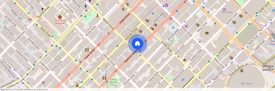 google map, Vancouver, Vancouver, Metro Vancouver, V6B 3L9