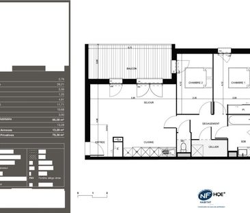 Location Appartement 3 pièces 66m² PIBRAC 31820 - Photo 2