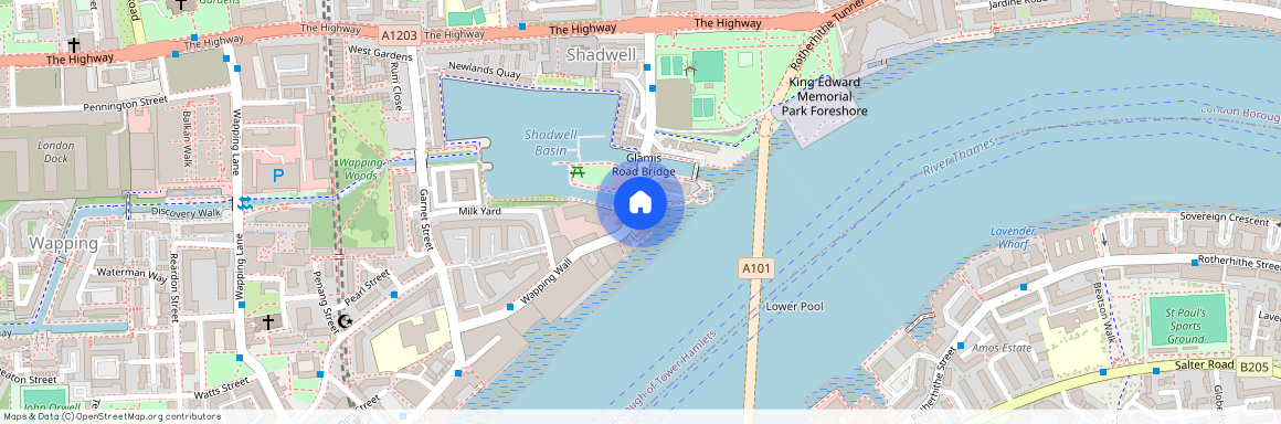 Wapping Wall, E1W, London