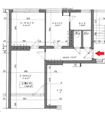 Helle 2-Zimmer-Wohnung im letzten Obergeschoss mit Loggia - Foto 1