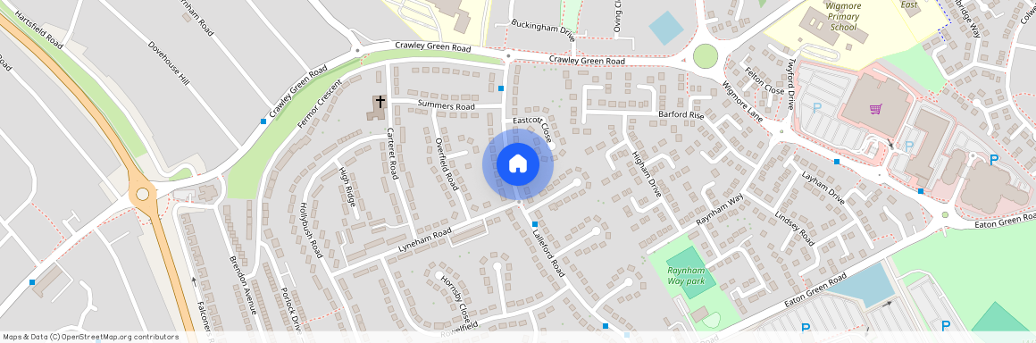 Eastcott Close, Luton, Bedfordshire, LU2