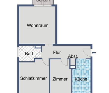 Komfortabel wohnen mit Balkon! - Foto 1